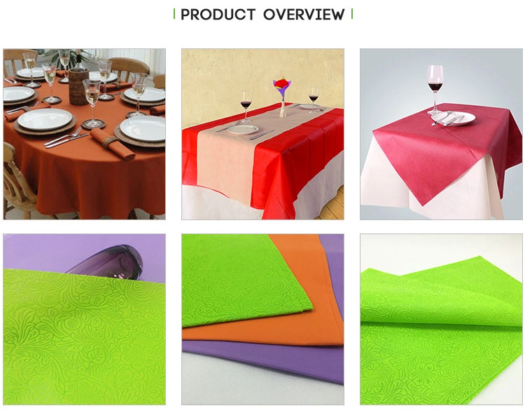 Disposable 1.5m*1.5m 100%PP TNT Non Woven Table Cloth